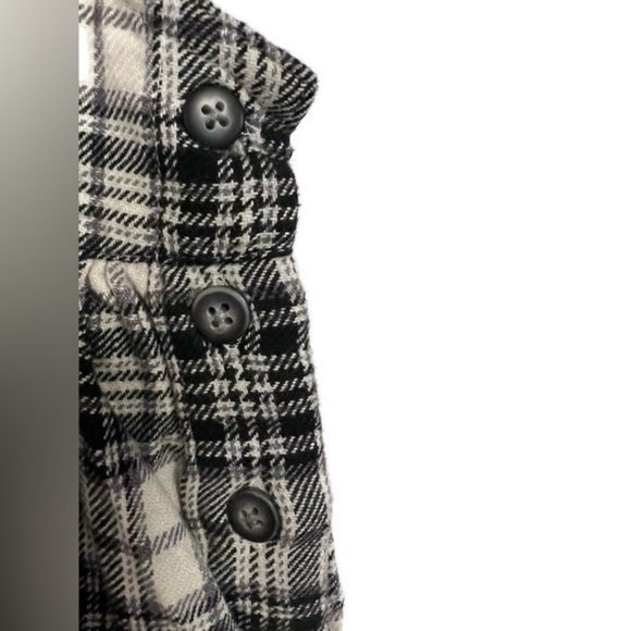 NWT Gap Kids, plaid sleeveless dress, black & off white, large, size 12-18 m - Picture 4 of 6